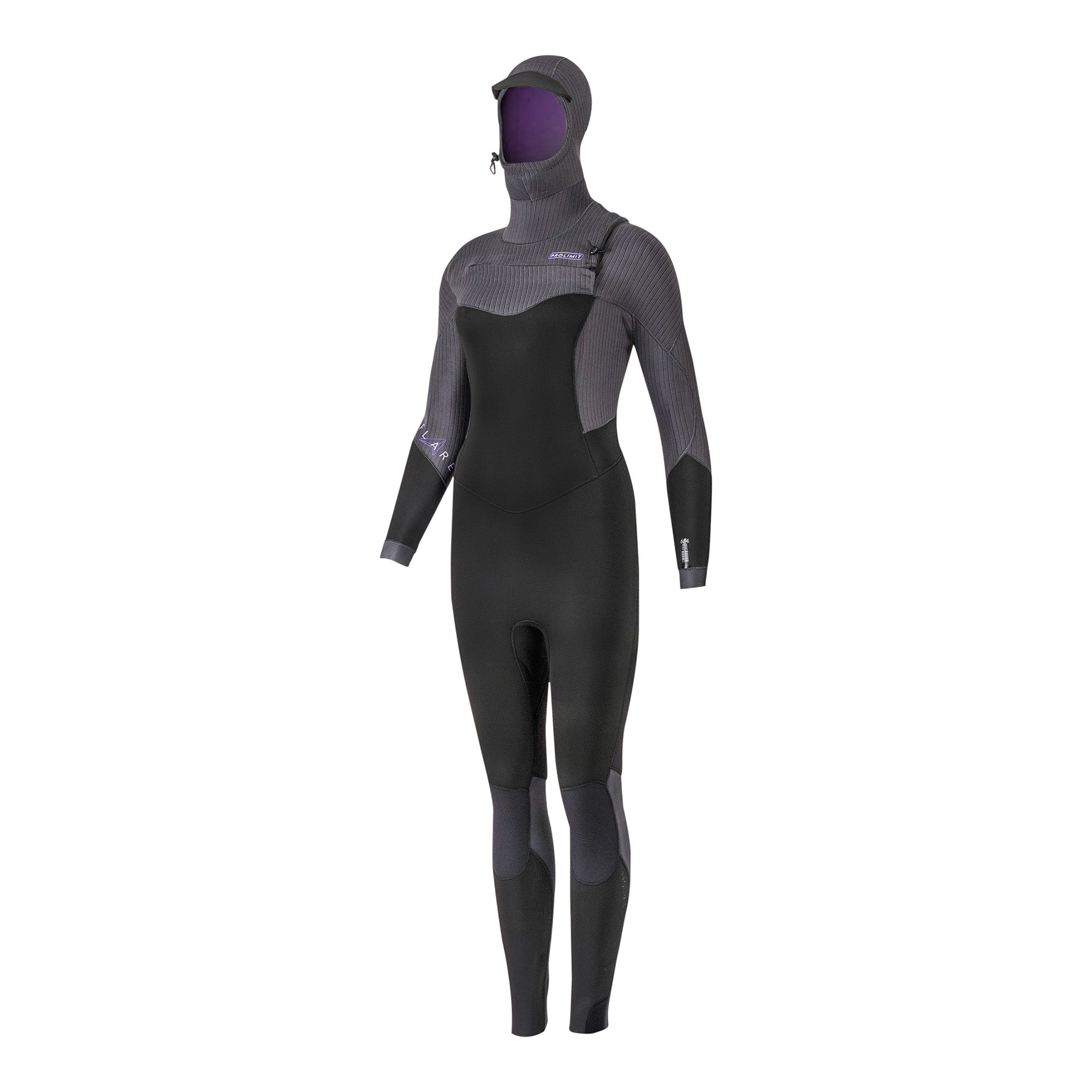 Muta per kitesurf Prolimit Flare Free X-Hooded 6/4 nera Kitepoint.shop Malcesine