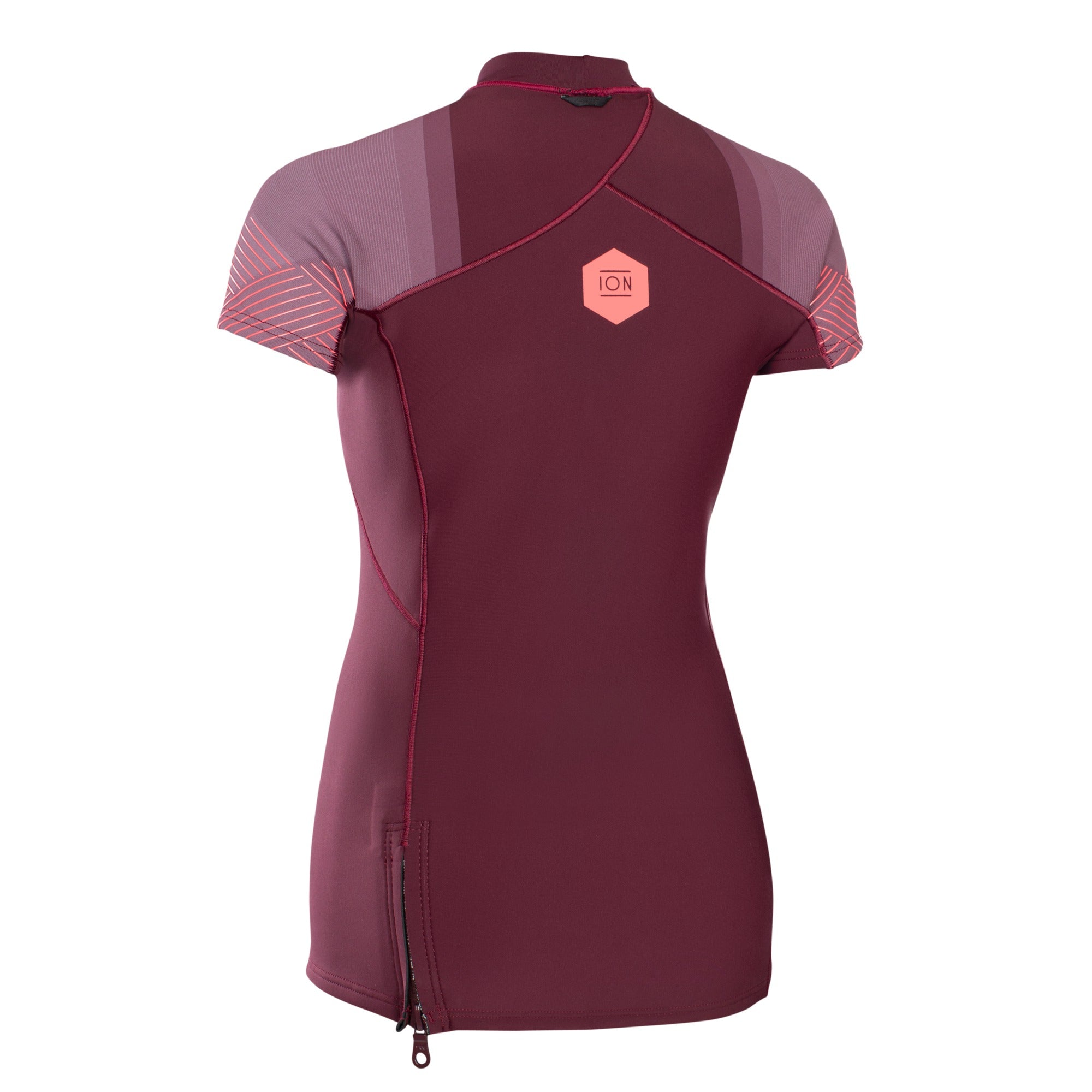 Women's neoprene top ION NEO TOP WOMEN SS 2/1 DARK BERRY