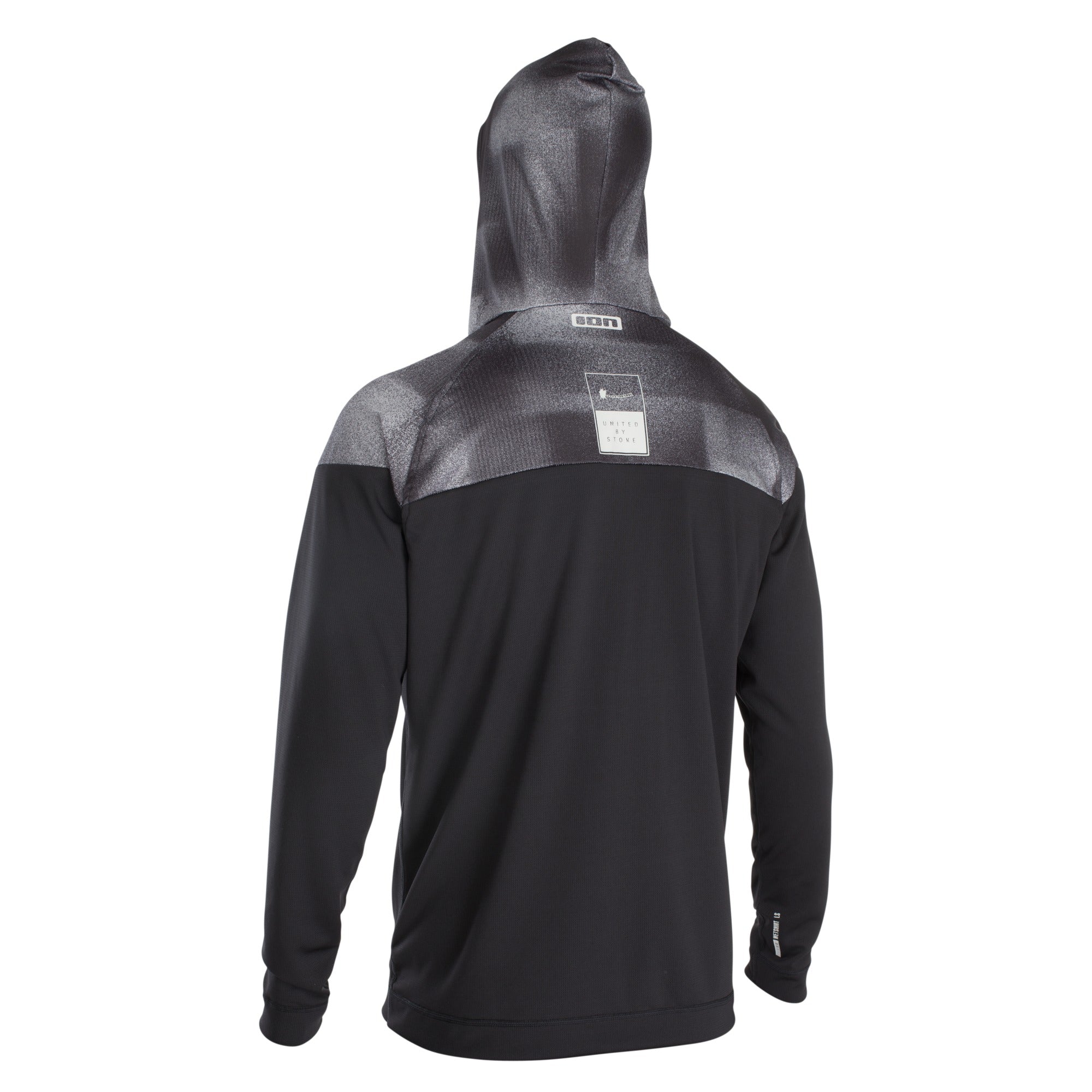 WETSHIRT HOOD MEN LS BLACK