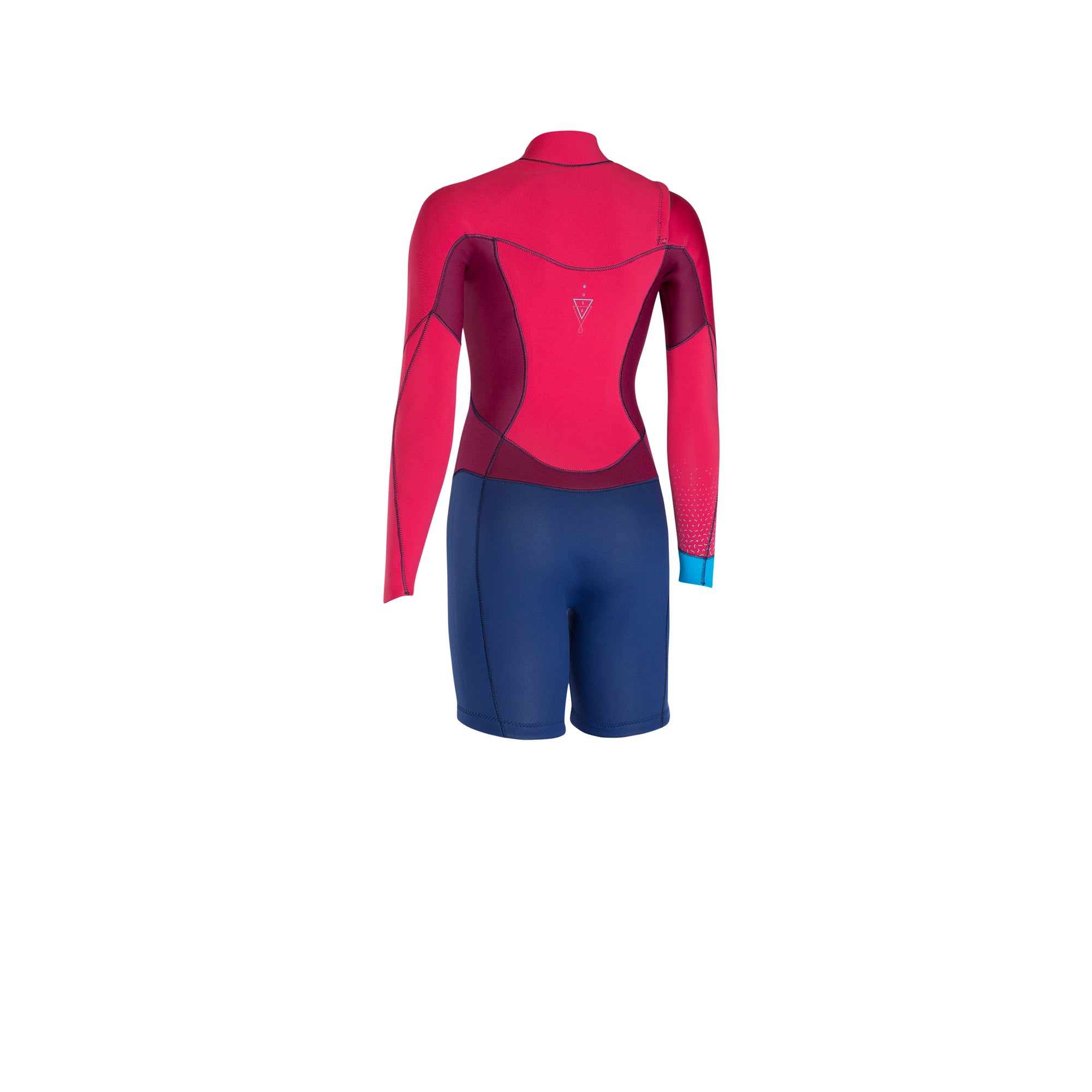 ION MUSE SHORTY ZIPLESS LS 2.5 women's summer wetsuit RASPBERRY/BLUE