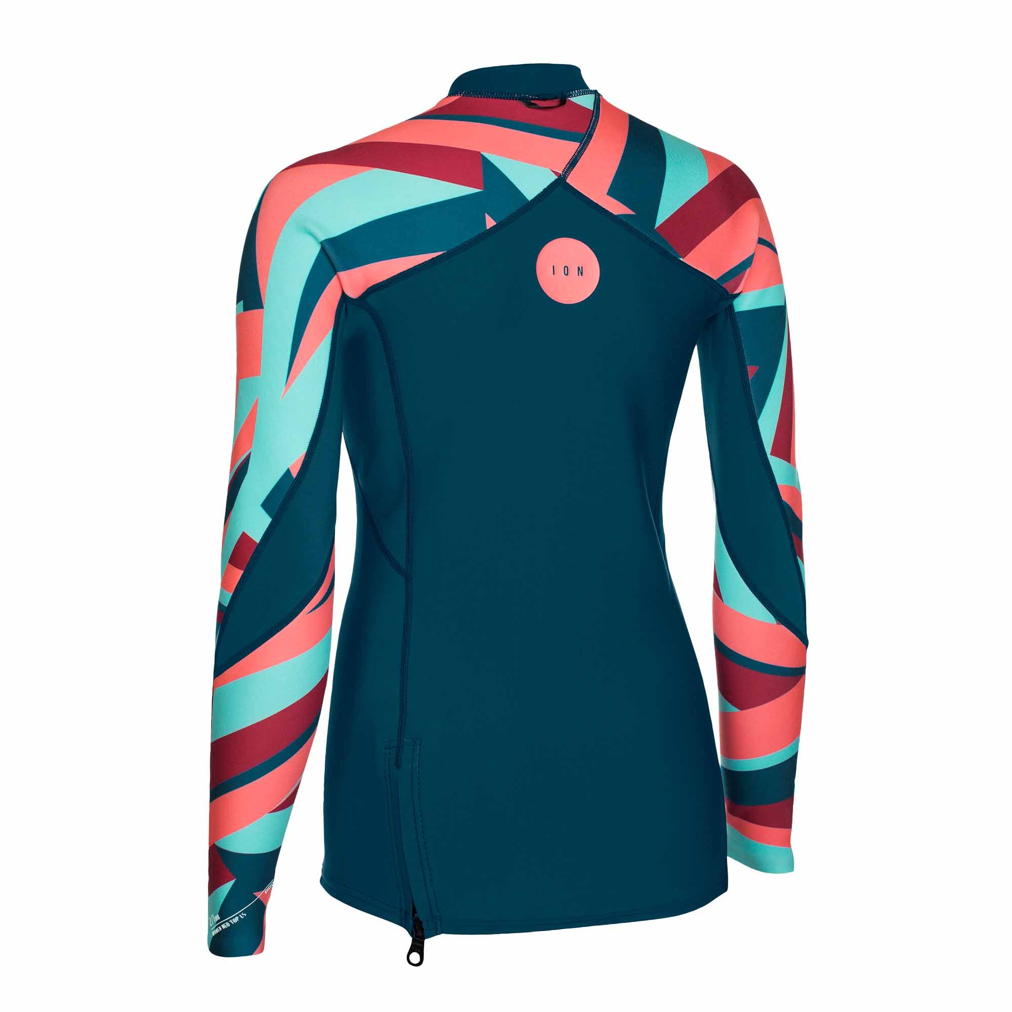 Women's neoprene top ION NEO TOP WOMEN 2/1 LS PETROL