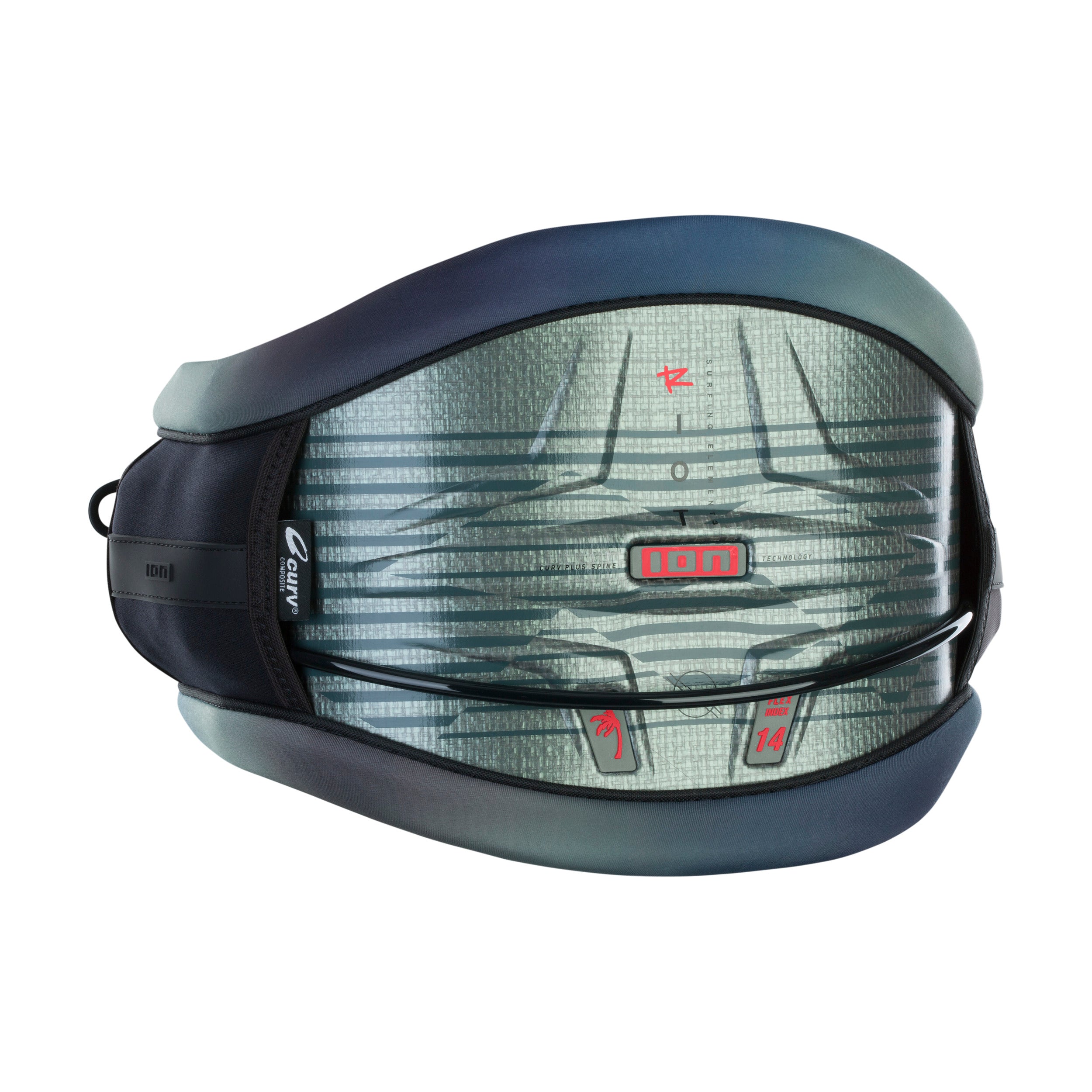 Trapezio rigido per kitesurf ION RIOT CURV BLUE GRADIENT