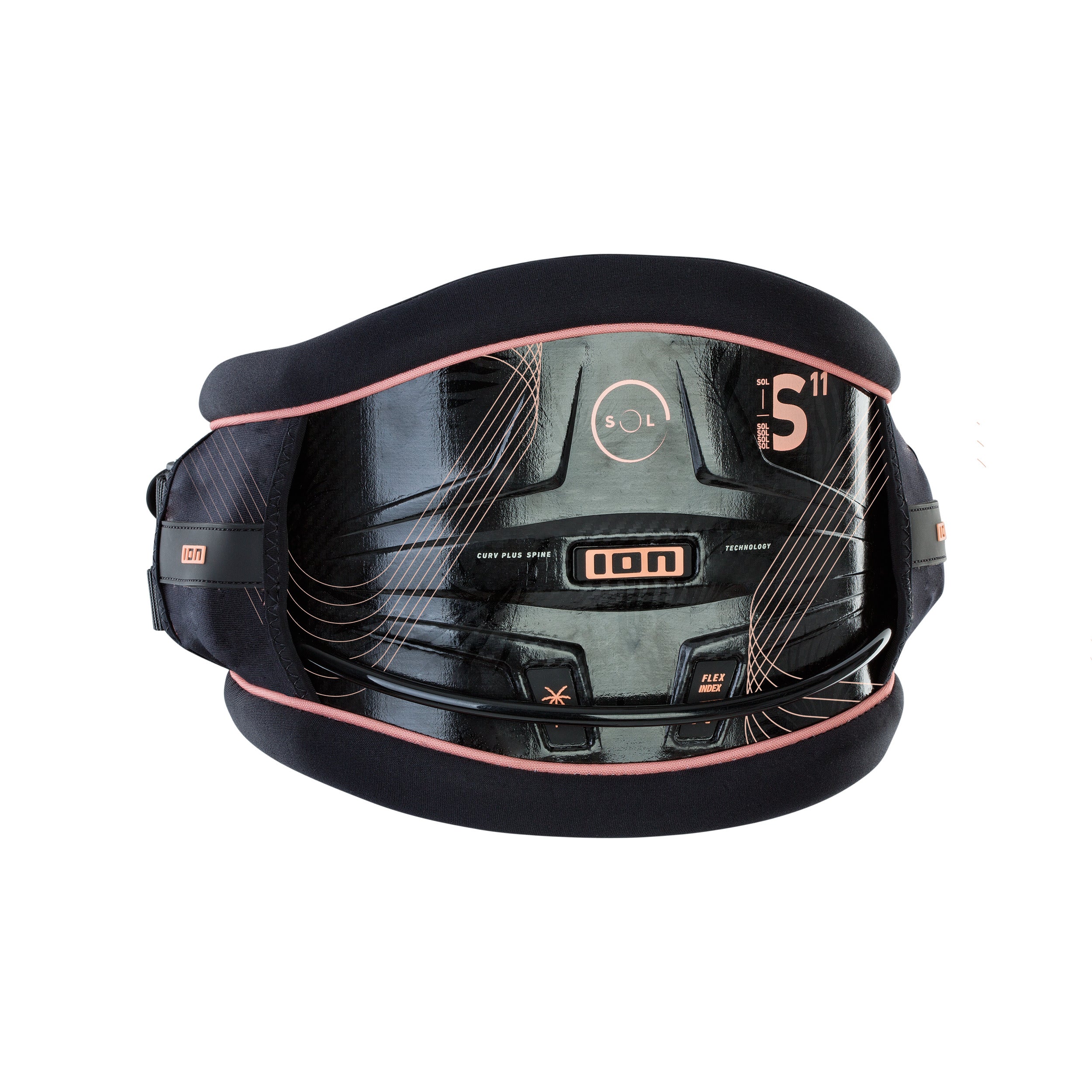 Trapezio rigido per kitesurf ION SOL CURV BLACK