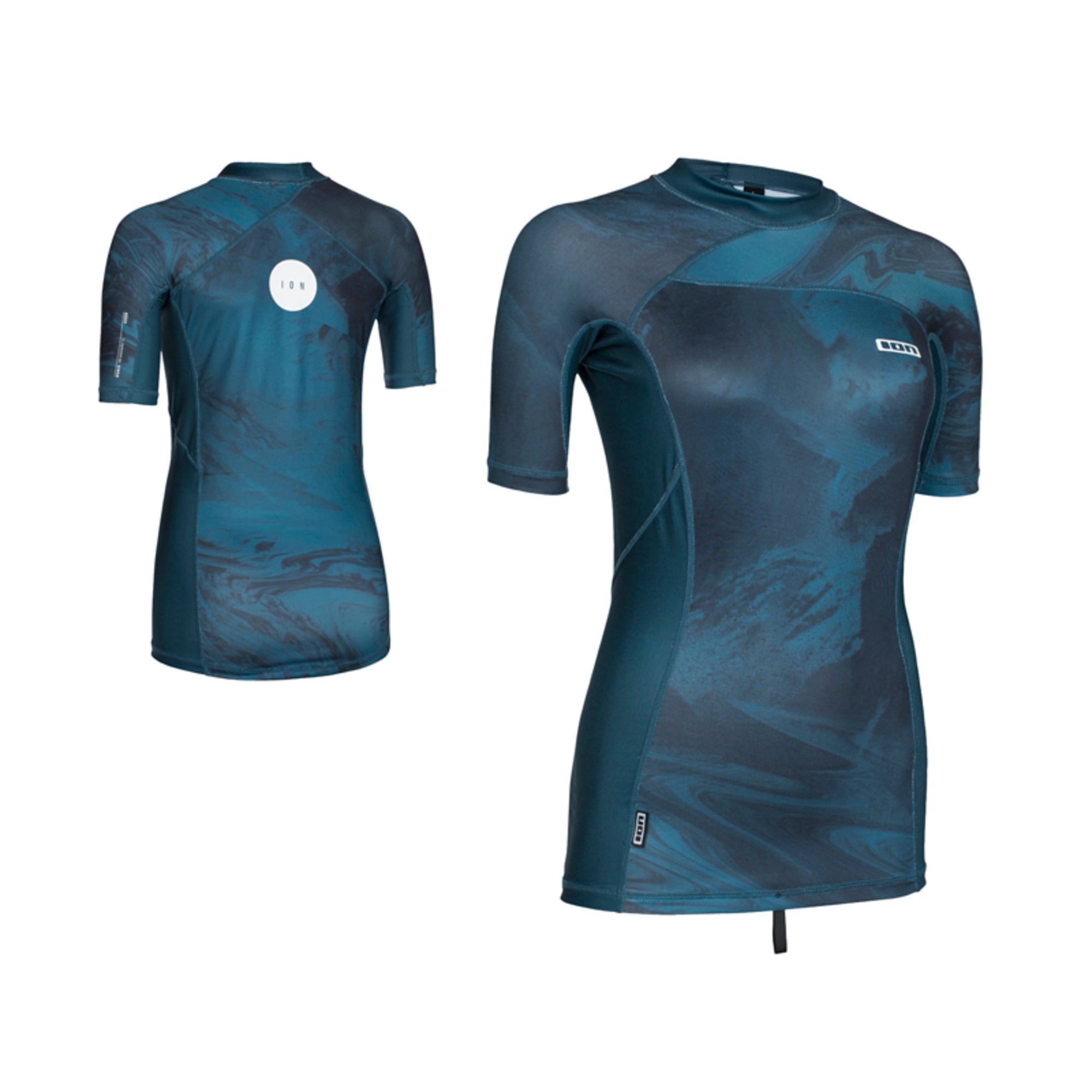 ION RASHGUARD WOMEN SS LIZZ PETROL women's lycra t-shirt