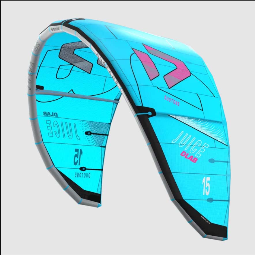 Vela per kitesurf DUOTONE JUICE D/LAB 15 TURQUOISE/GREY