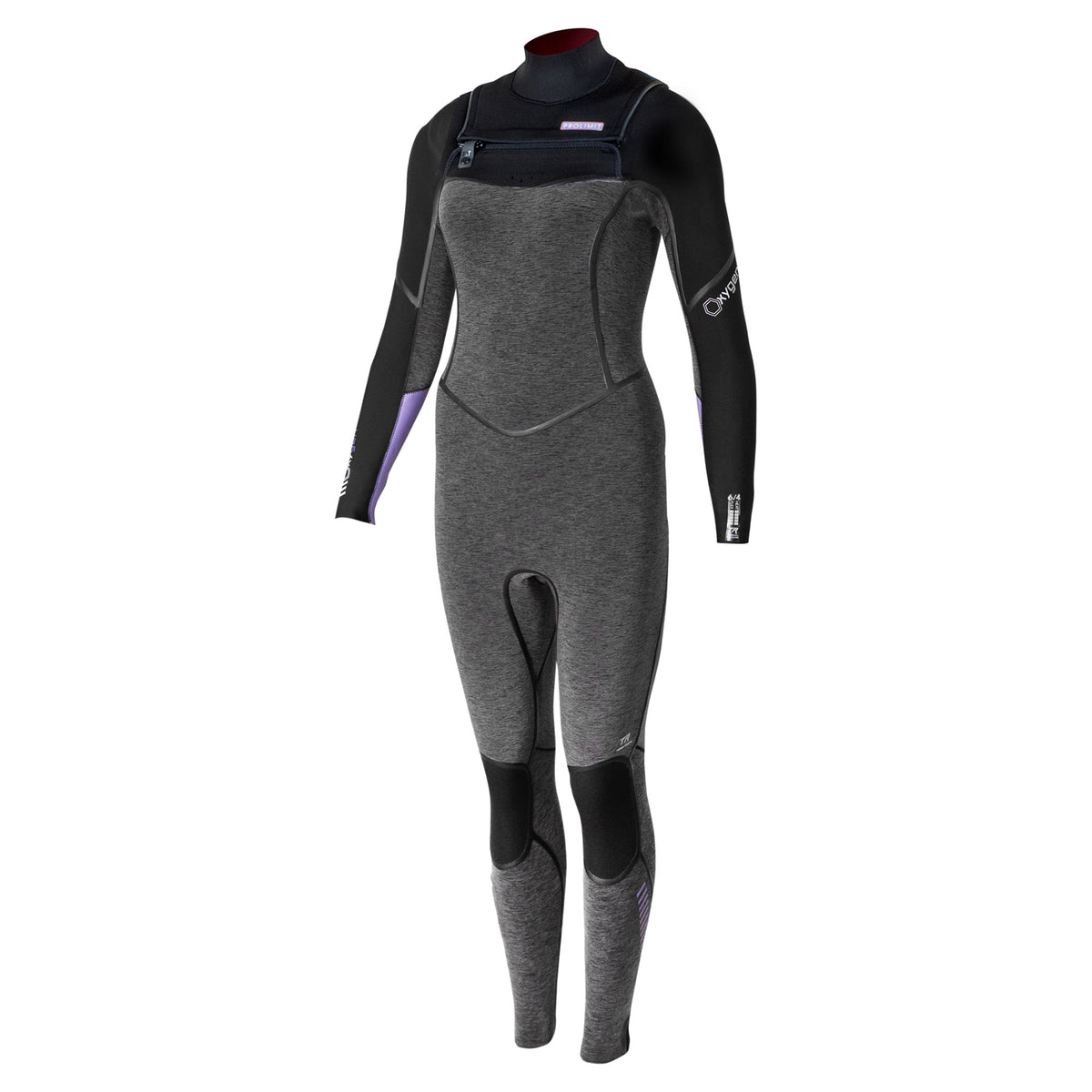 Muta invernale da donna PROLIMIT OXYGEN TR FREE-X 5/3 BLACK/LAVENDER