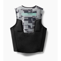 Giubbino protettivo galleggiante impact per kitesurf Duotone Waist Vest grigio/nero dietro Kitepoint.shop a Malcesine