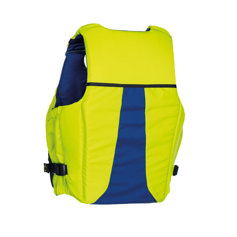 Giubbino protettivo galleggiante per kitesurf Ion Booster X giallo dietro Kitepoint.shop a Malcesine