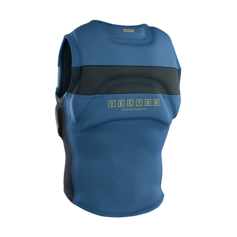 Giubbino protettivo galleggiante per kitesurf Ion Vector Vest Amp blue dietro Kitepoint.shop a Malcesine