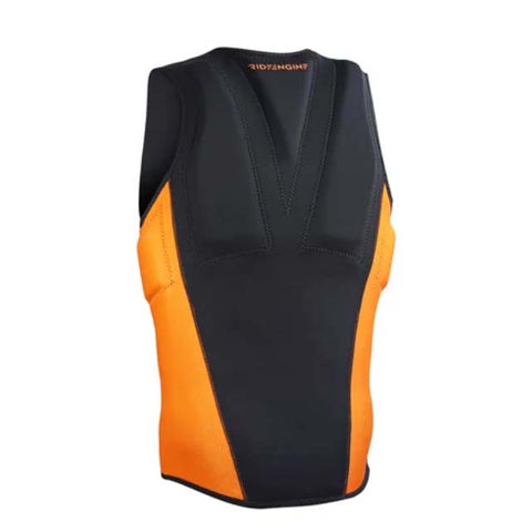 Giubbino protettivo galleggiante per kitesurf Ride Engine Empax v2 arancione/nero dietro Kitepoint.shop a Malcesine