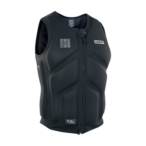 Giubbino protettivo galleggiante impact per kitesurf/wakeboard/wing foil Ion Collision nero Kitepoint.shop a Malcesine  