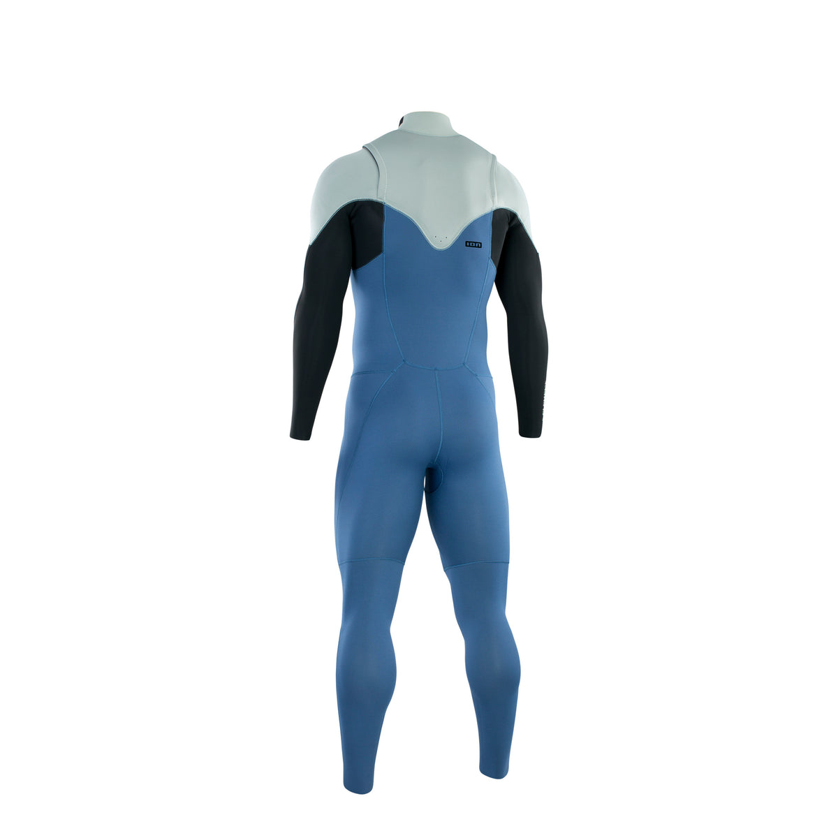 Muta per kitesurf Ion Element 5/4 front zip cascade blue dietro Kitepoint.shop Malcesine