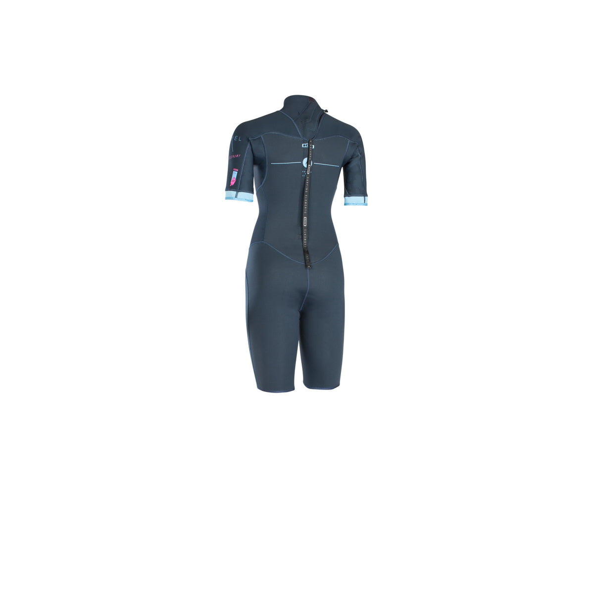 Muta da donna per kitesurf Ion Jewel Element blue con zip posteriore 2/2 dietro Kitepoint.shop Malcesine