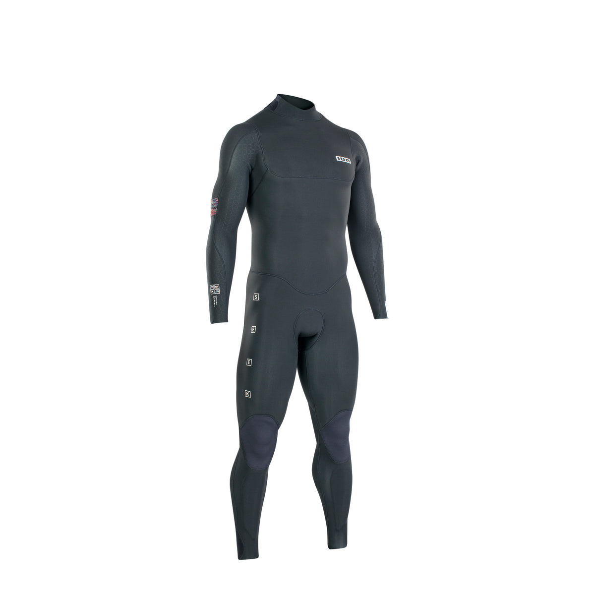 Muta per kitesurf Ion Seek Core 5/4 nera con zip posteriore Kitepoint.shop Malcesine