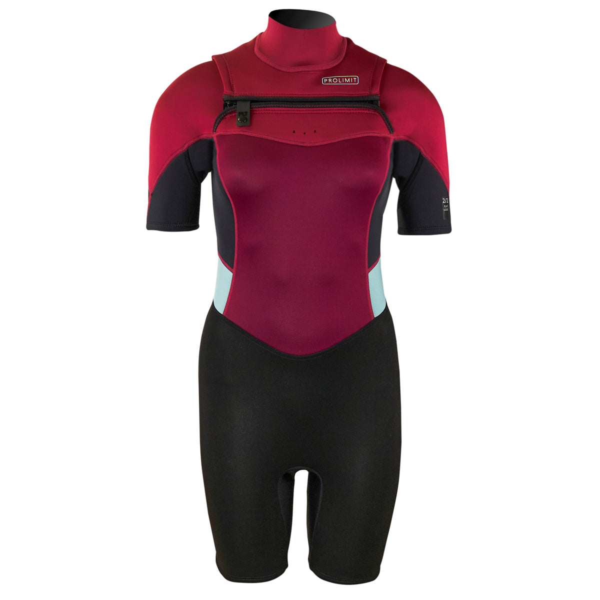 Muta per kitesurf Prolimit Fire Shorty 2/2 rossa con zip frontale Kitepoint.shop Malcesine