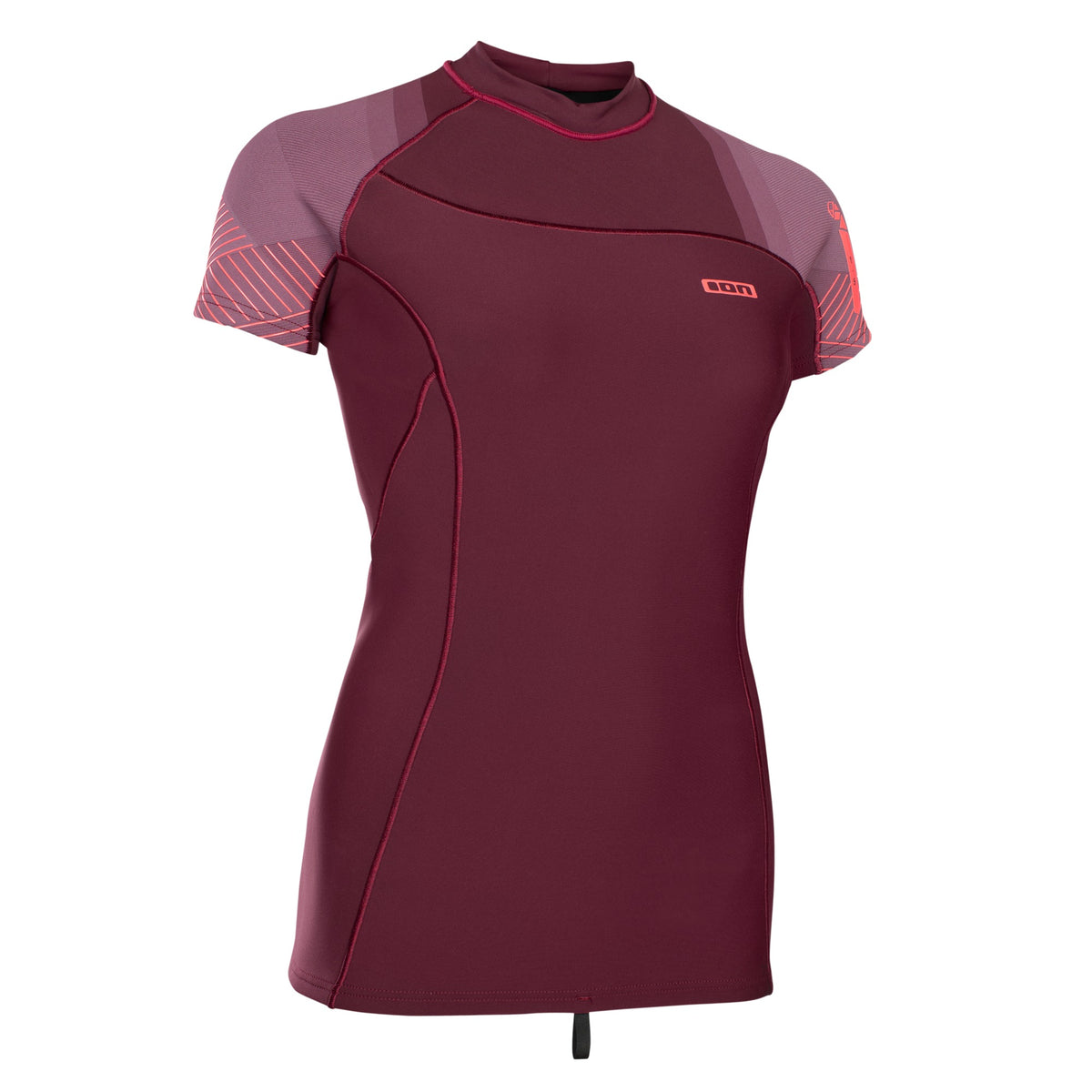 Women's neoprene top ION NEO TOP WOMEN SS 2/1 DARK BERRY