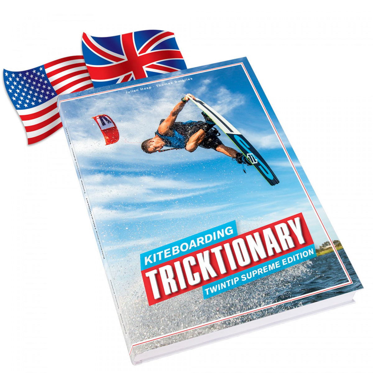 Libro sul kitesurf TRICKTIONARY TWINTIP SUPREME EDITION TEDESCO