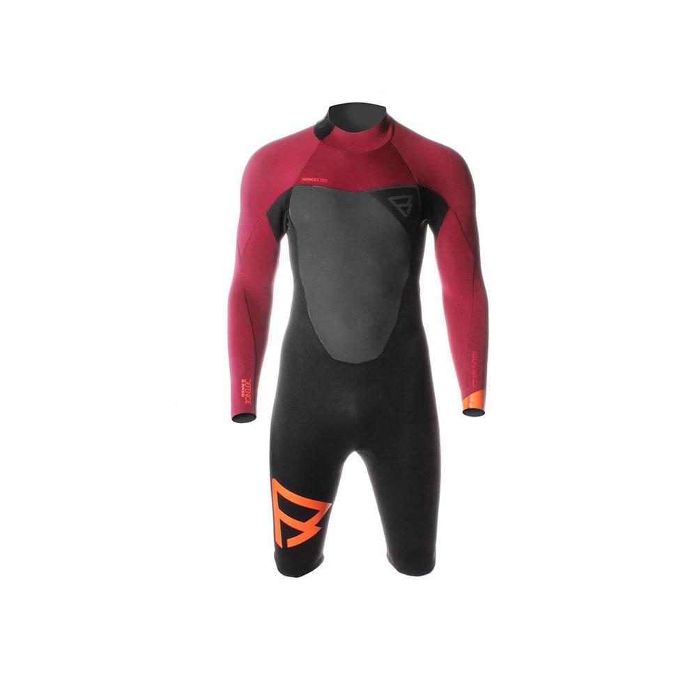 BRUNOTTI DEFENSE SHORTY LS DARK RED summer wetsuit
