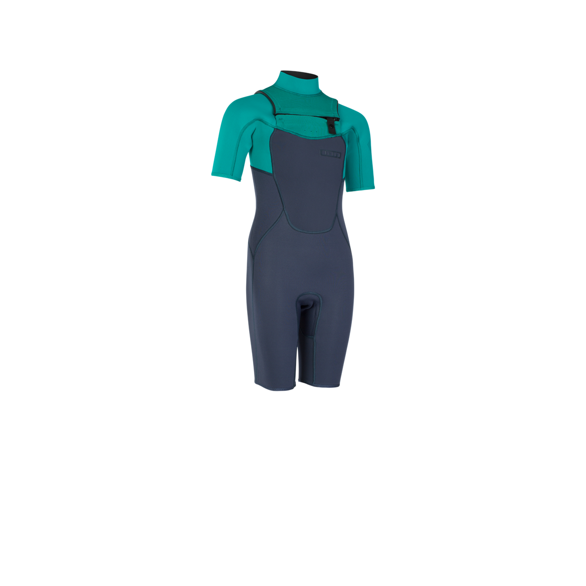 ION CAPTURE SHORTY 2/2 GOLF GREEN/SLATE BLUE summer wetsuit