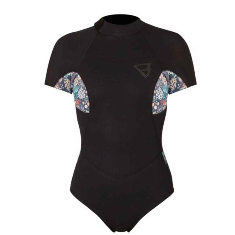 BRUNOTTI SUPERSHORTY BLACK/CORAL women's summer wetsuit