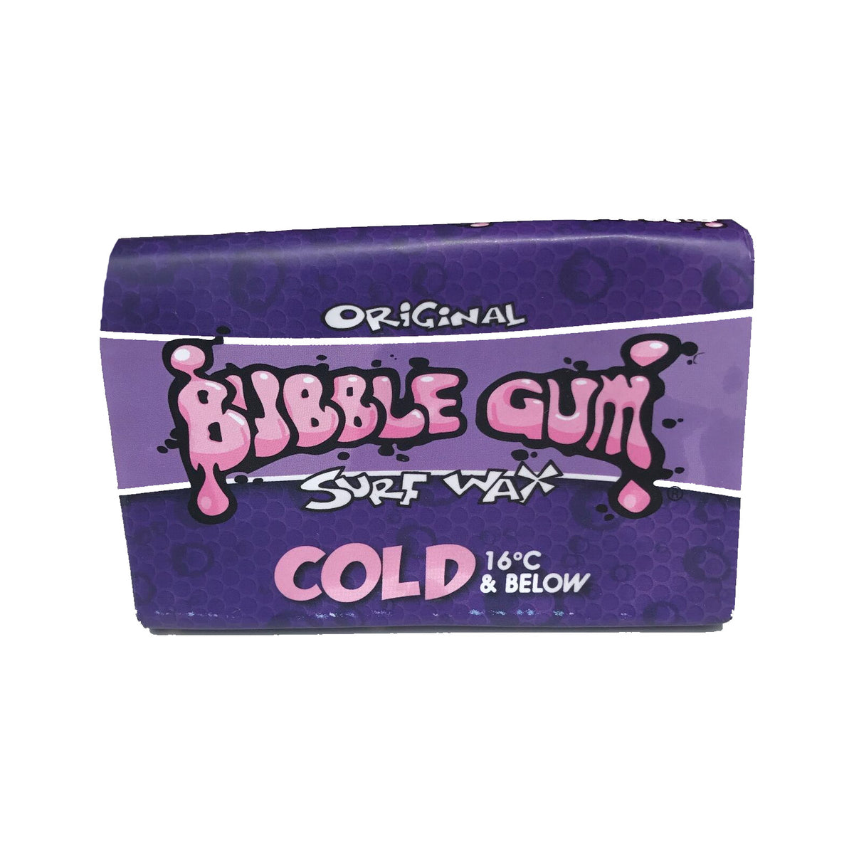 Cera paraffina per tavole surf BUBBLE GUM COLD 16°